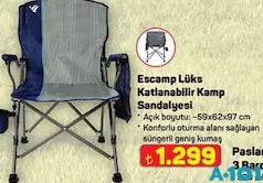 ESCAMP LÜKS KATLANABİLİR KAMP SANDALYESİ